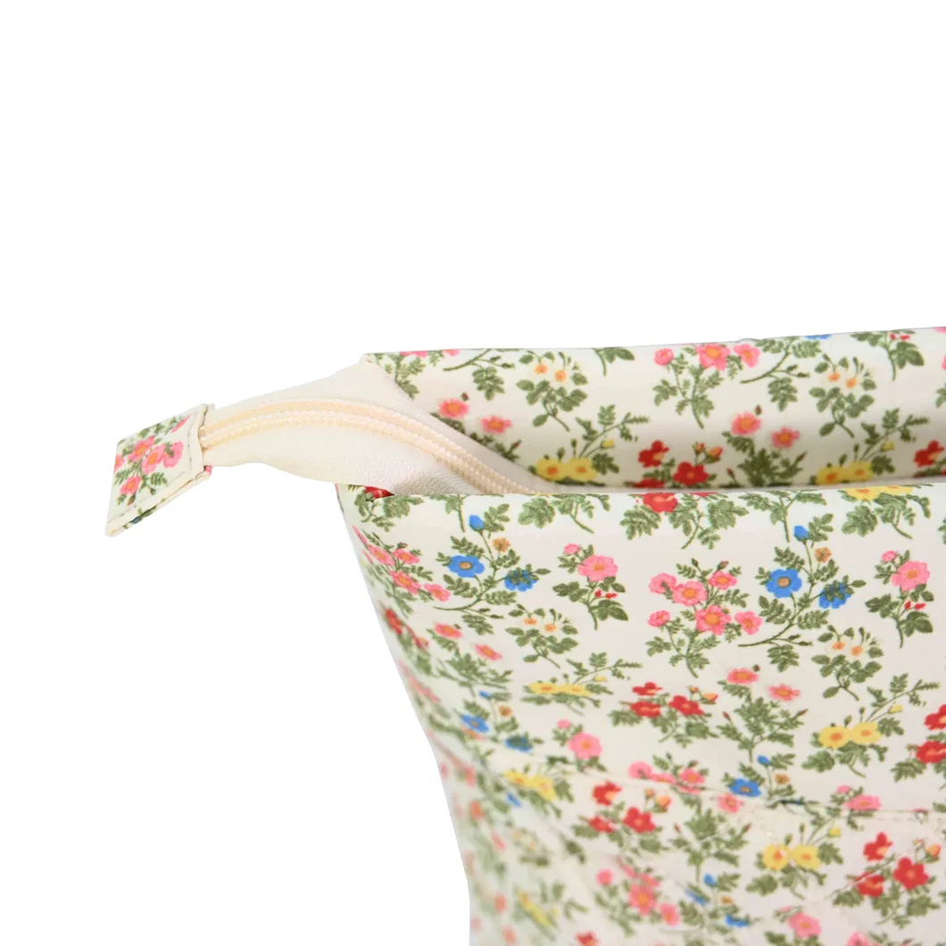 Chic Eco-Friendly Floral Handbag Set with Travel Companion