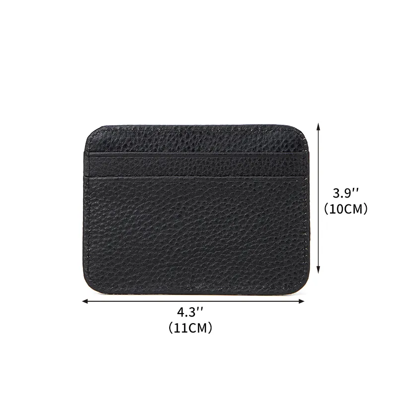 Minimalist Black PU Men&prime;s Card Holder and Wallet