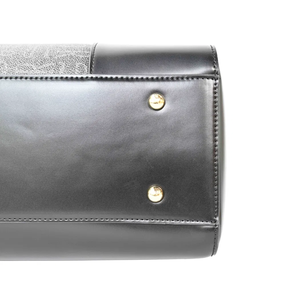 Modern Onyx Cylindrical Handbag with Sleek Style for The Contemporary Woman