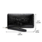 Premium PU Glossy Men′s Wallet with Letter Print Design in Black and Brown