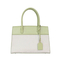 Modern off-White & Green Handbag: Minimalist Design Meets Everyday Functionality