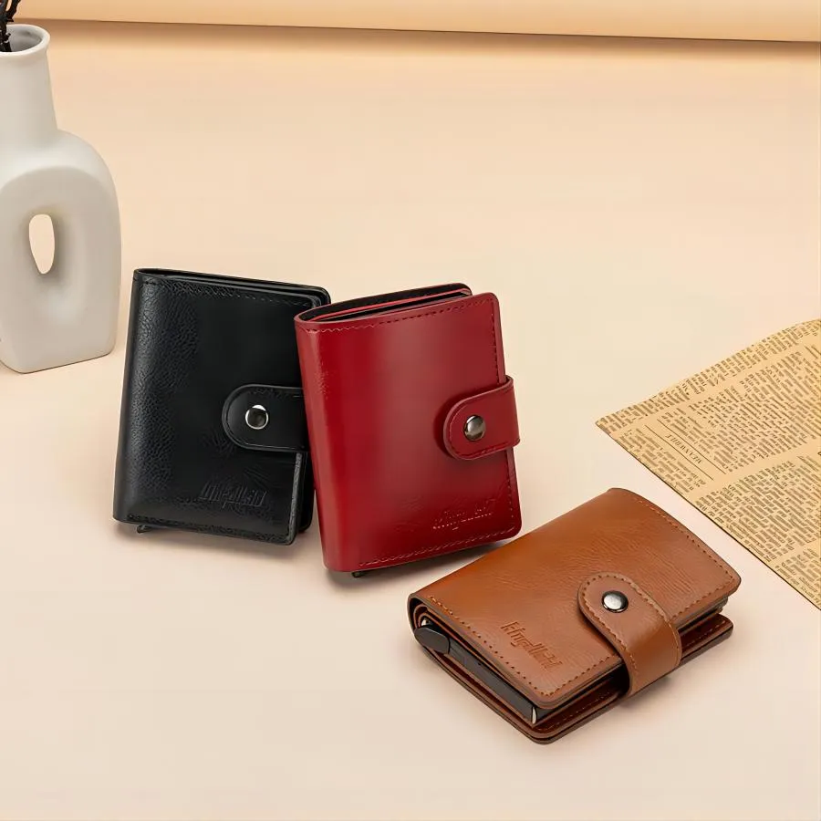 PU Material Minimalist and Elegant Design Wallet and Card Holder for Men