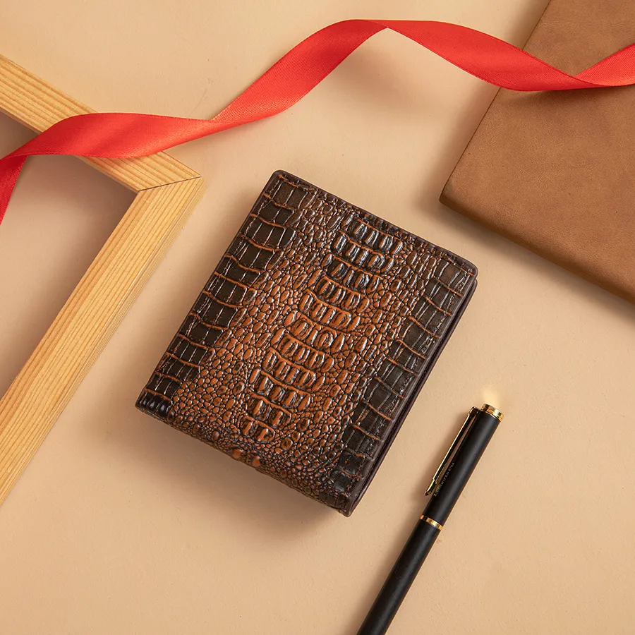 Elegant Black and Brown Wallet for Modern Men