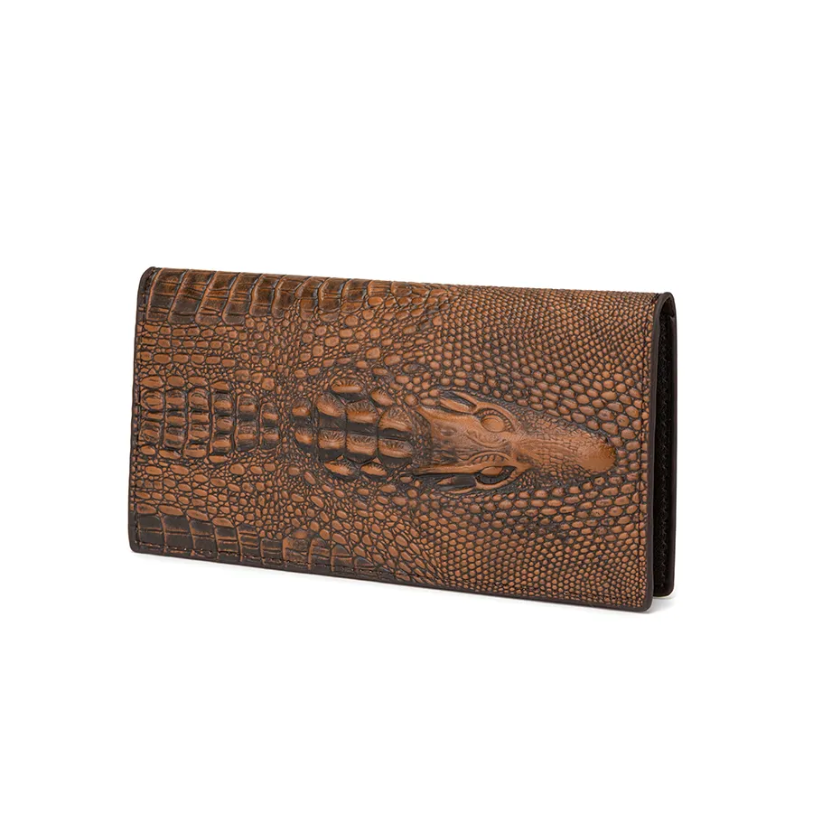 Vintage-Textured Black and Brown Men&prime;s Wallet and Card Holder
