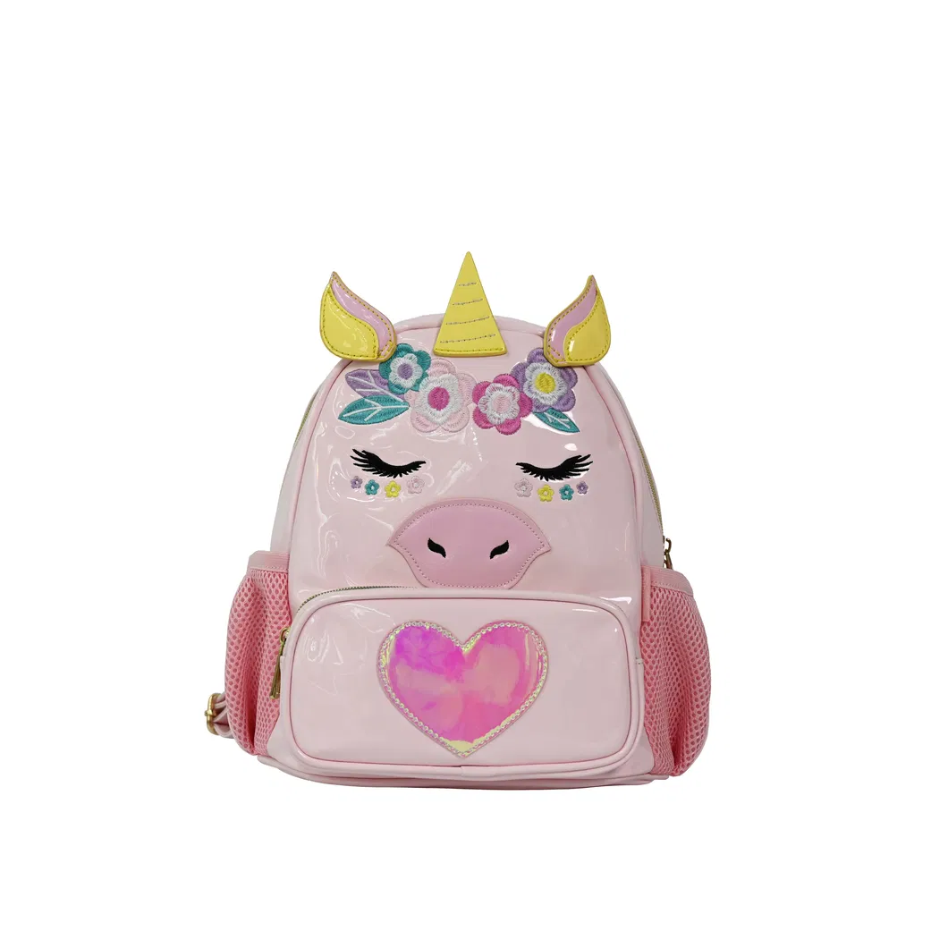 Playful Pink Kids&prime; Backpack with Cartoon Prints - Fun &amp; Functional for School