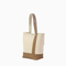 Chic Brown Canvas Tote Bag - Minimalist Design for Everyday Use