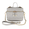 Women′s Trendy Gray Shoulder Bag with Sleek Round Shape for Everyday Fashion
