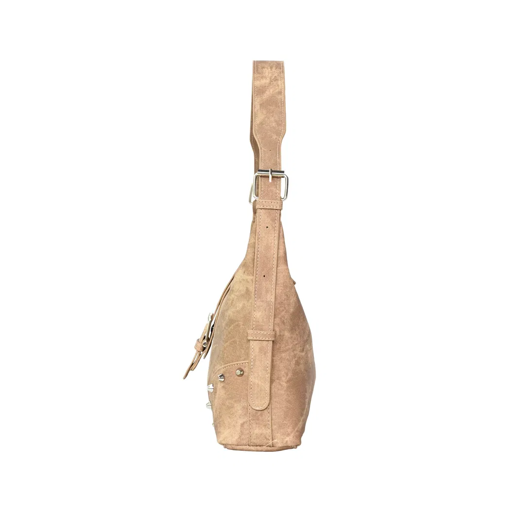 Brown Vintage Crossbody Bag Stylish Unisex Design with Classic Retro Style