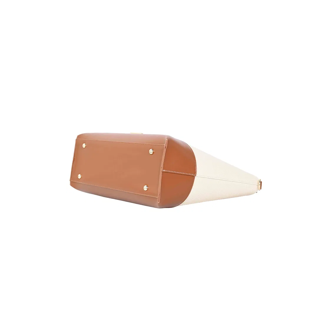 Stylish Brown and Beige Handbag for Trendsetting Women
