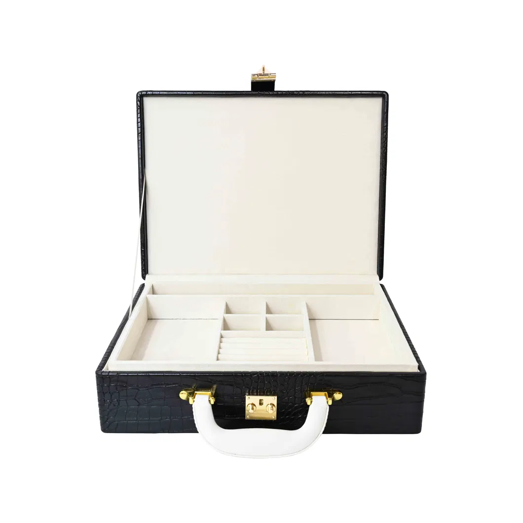Luxe Black Jewelry Box of Timeless Storage for Women&prime;s Accessories