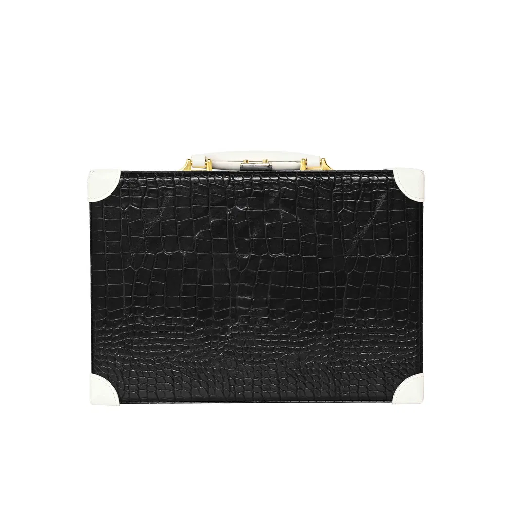 Sophisticated Black Jewelry Box with Elegant Storage for Women