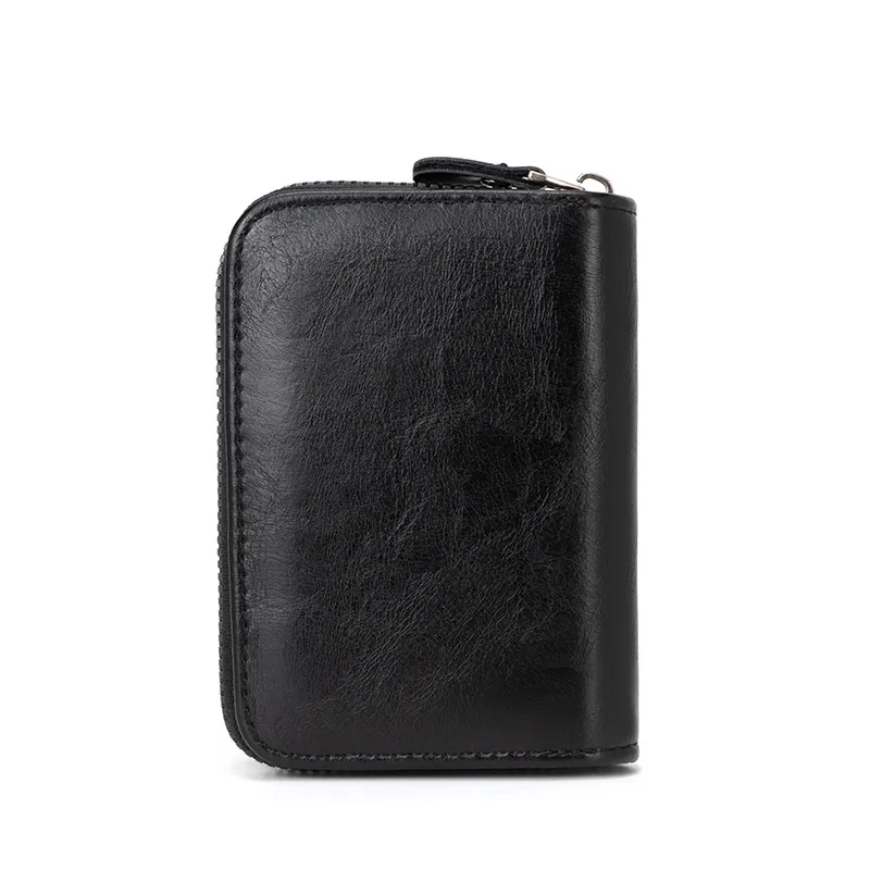 Stylish PU Leather Black and Brown Men&prime;s Wallet and Card Holder