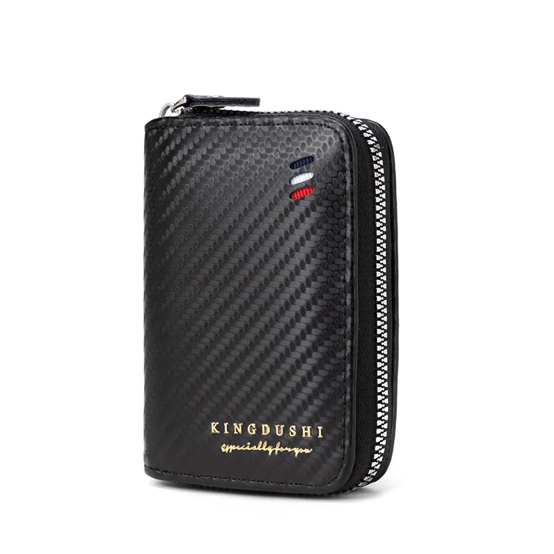 Stylish and Refined Herringbone Men&prime;s Wallet and Card Holder