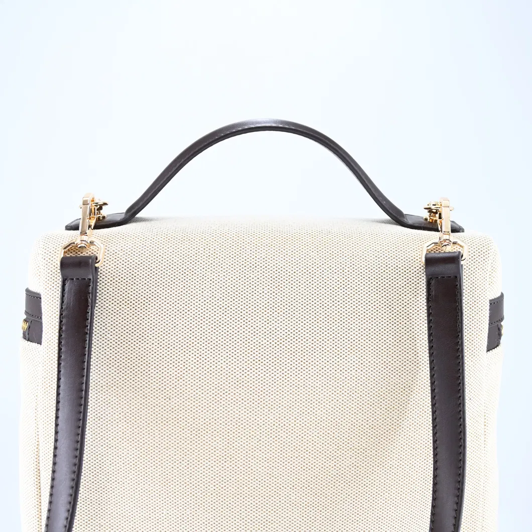Chic Woven Fabric Backpack for Women&prime;s Daily Use