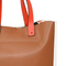 Stylish Chic Brown and Beige Women′s Tote Bag for Outings