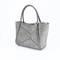 Chic Gray Handbag for Women with Unique Irregular Texture Design