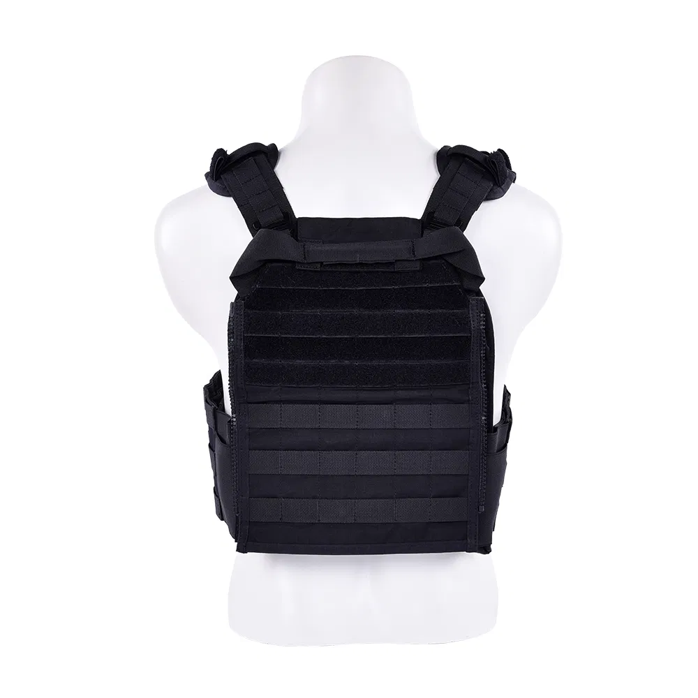 Outdoor Equipment Multifunctional Modular Training Black Tactical Vest with Molle System