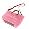 Chic Pink Faux Fur Tote Bag for Stylish Women