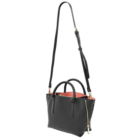 Chic Evening Handbag for Women with Unique Cracked Zipper Design