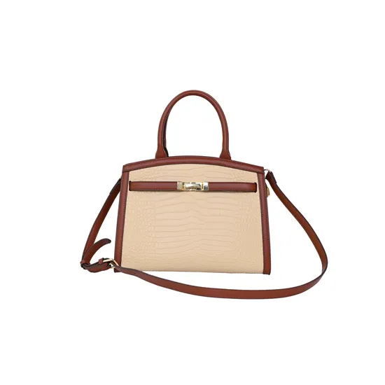 Chic Brown PU Tote Bag for Fashion-Forward Women