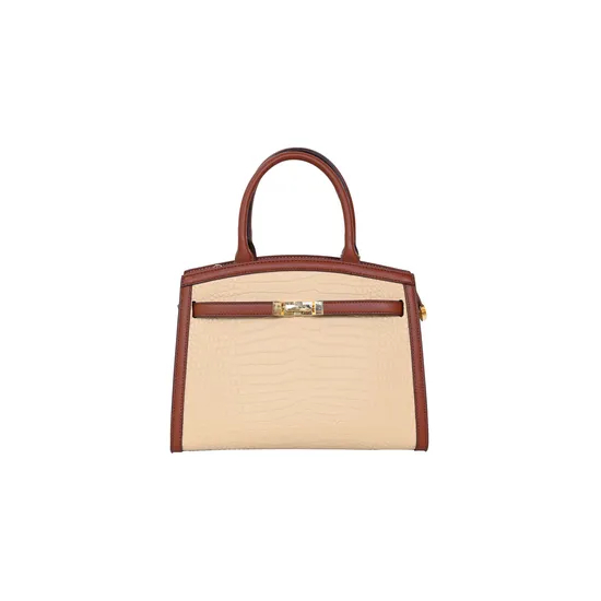 The Brown Essential: PU Tote Bag for Stylish Women