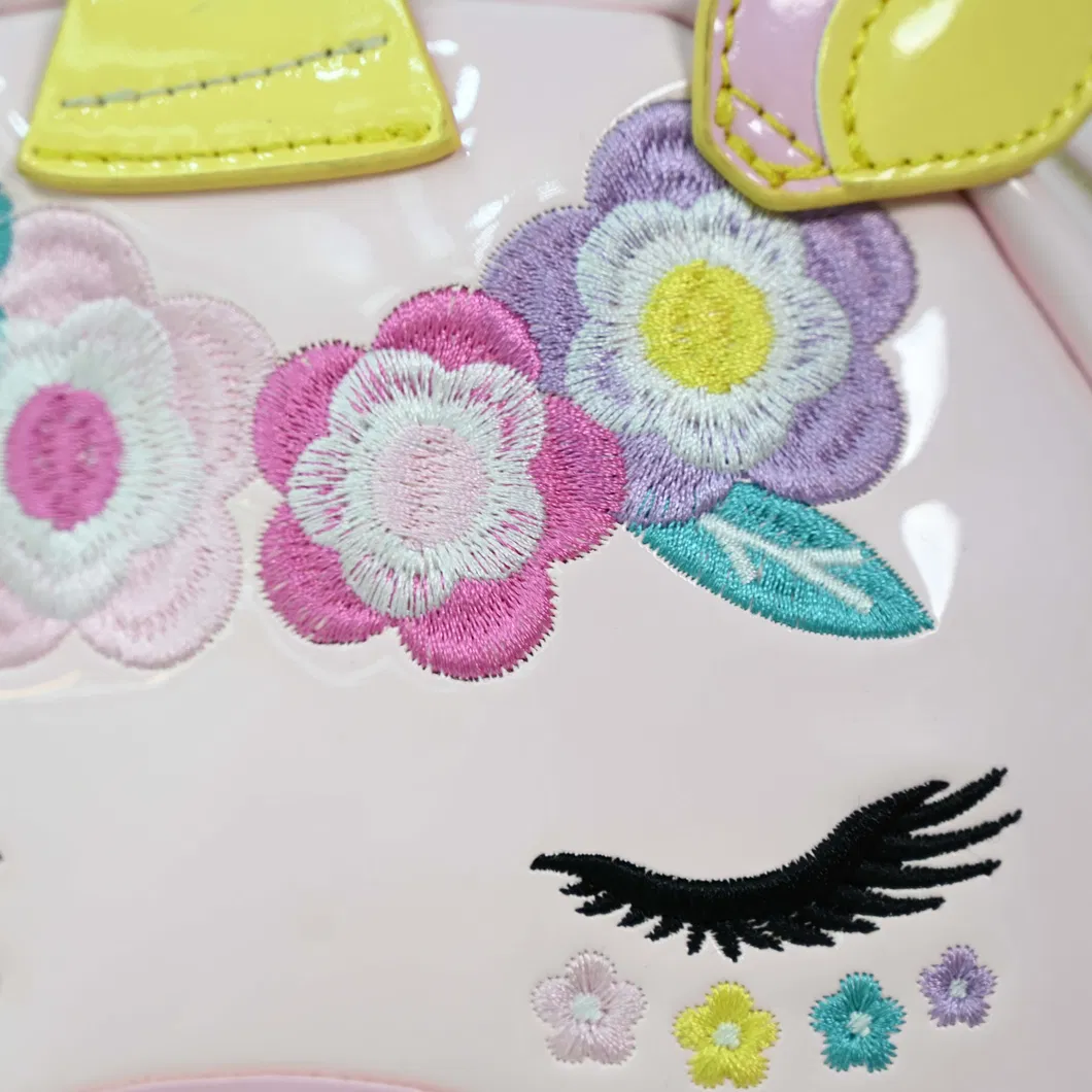 Adorable Pink School Backpack Featuring Whimsical Cartoon Characters for Kids