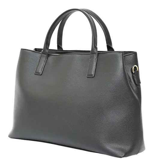 Chic Women′s Black PU Commuter Bag with Versatile Carry Options