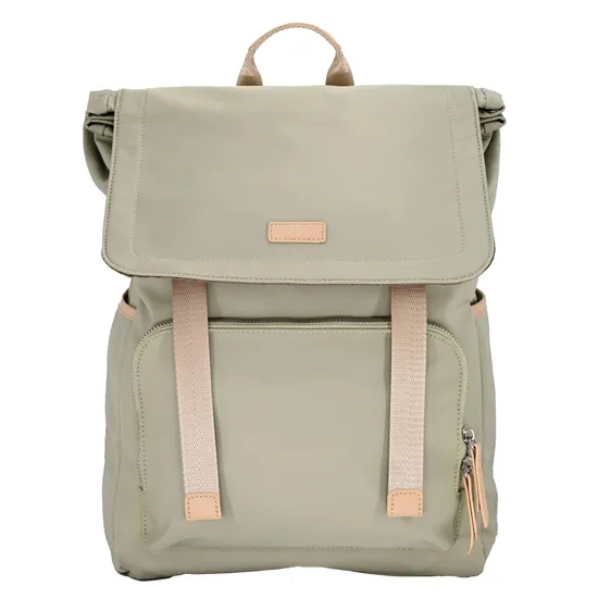 Chic Light Green Minimalist Backpack for Stylish Women