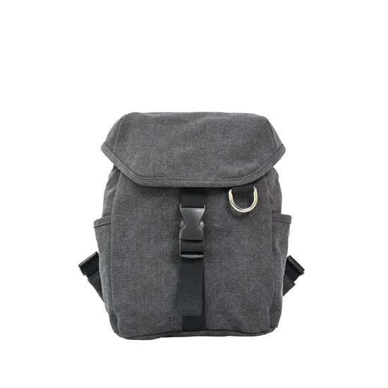 Trendy Gray Backpack with Buckle Closure for Daily Adventures