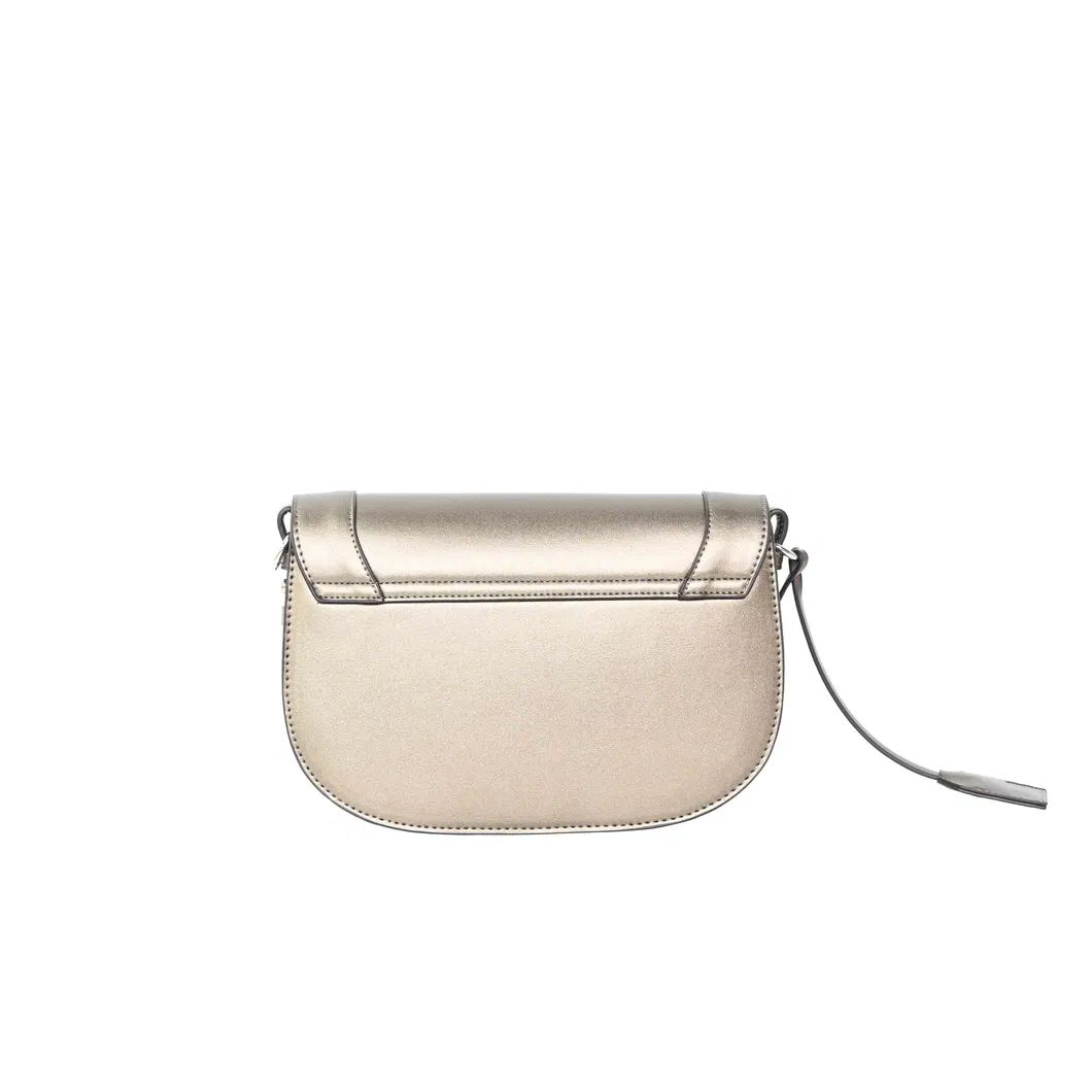 Sleek Silver PU Leather Handbag with Minimalist Elegance Redefined