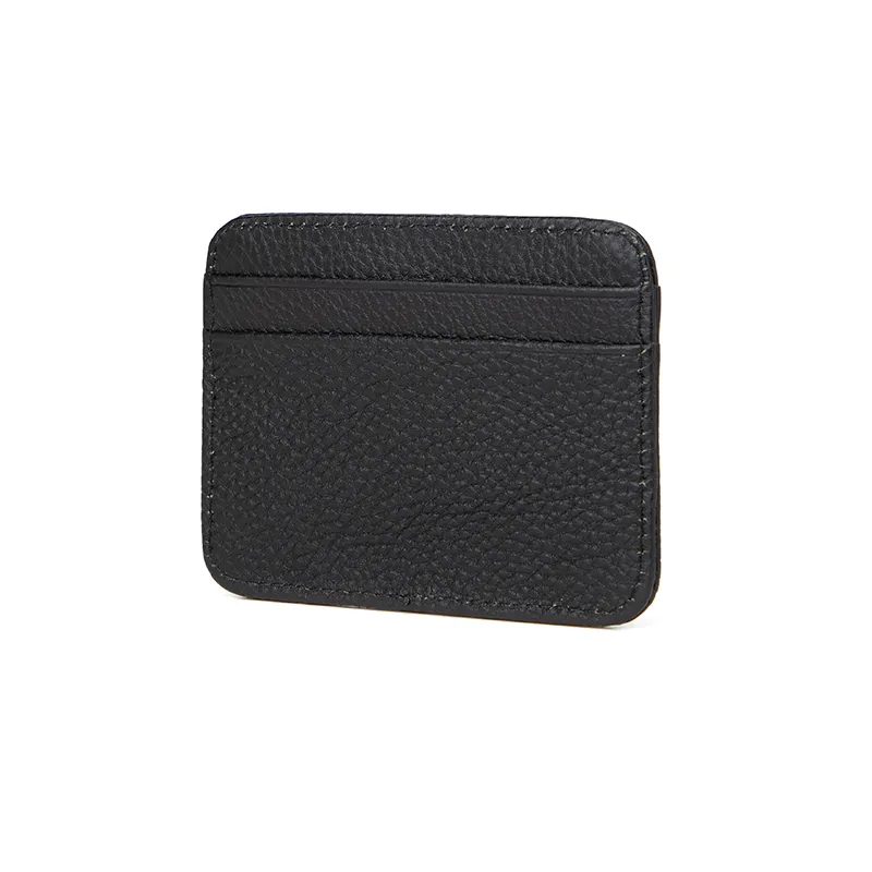 Minimalist Black PU Men&prime;s Card Holder and Wallet