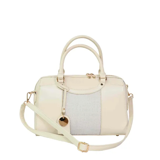Chic off-White Women′s Handbag with Modern Design Aesthetic
