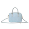 Stylish Blue PU Handbag for Women with Adjustable Strap