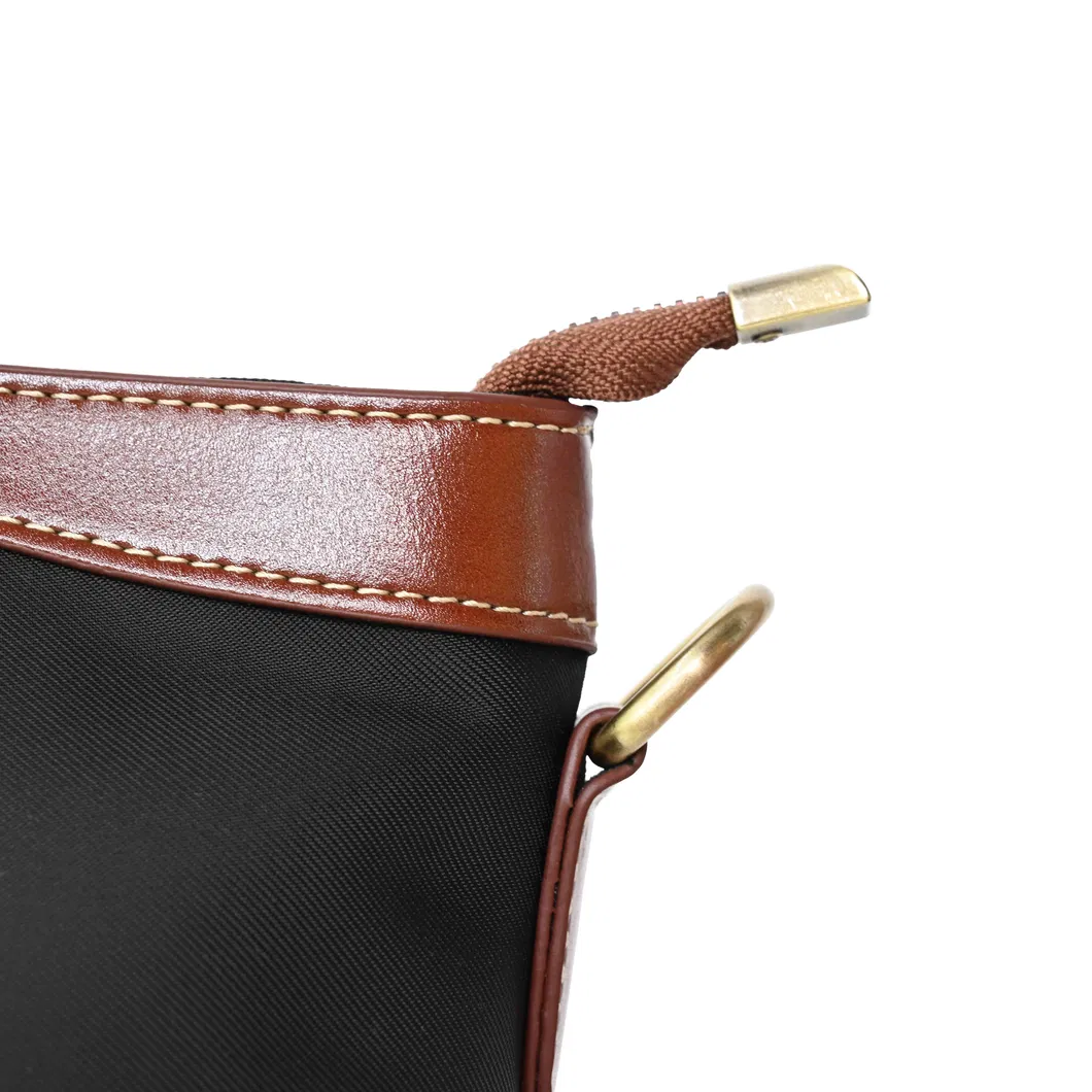 Simple and Stylish Large Capacity Commuter Bag Leather Patchwork Crossbody Bag Computer Handbag
