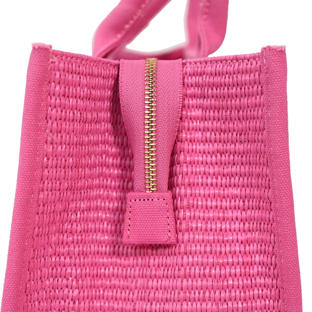 Bold Magenta Tote Bag with Tassel Accent - Make a Vibrant Statement