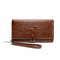 Premium PU Glossy Men′s Wallet with Letter Print Design in Black and Brown
