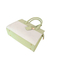Modern off-White & Green Handbag: Minimalist Design Meets Everyday Functionality