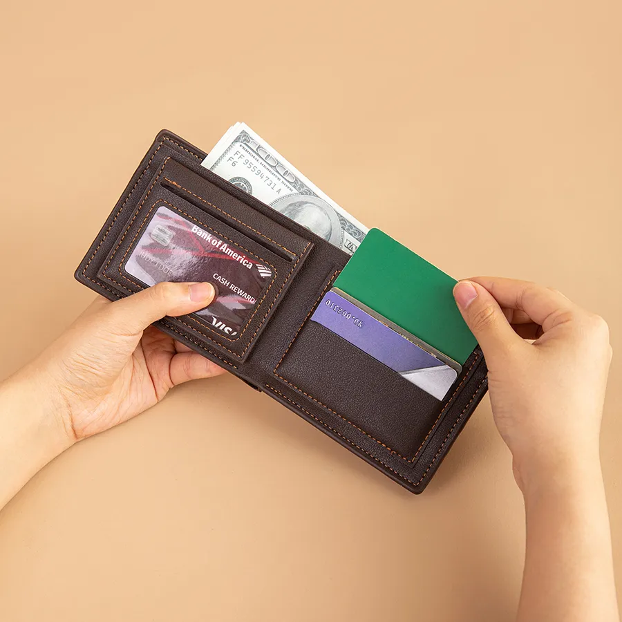Elegant Black and Brown Wallet for Modern Men