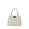 Gilded Glamour: Chic Beige Handbag with Golden Accents