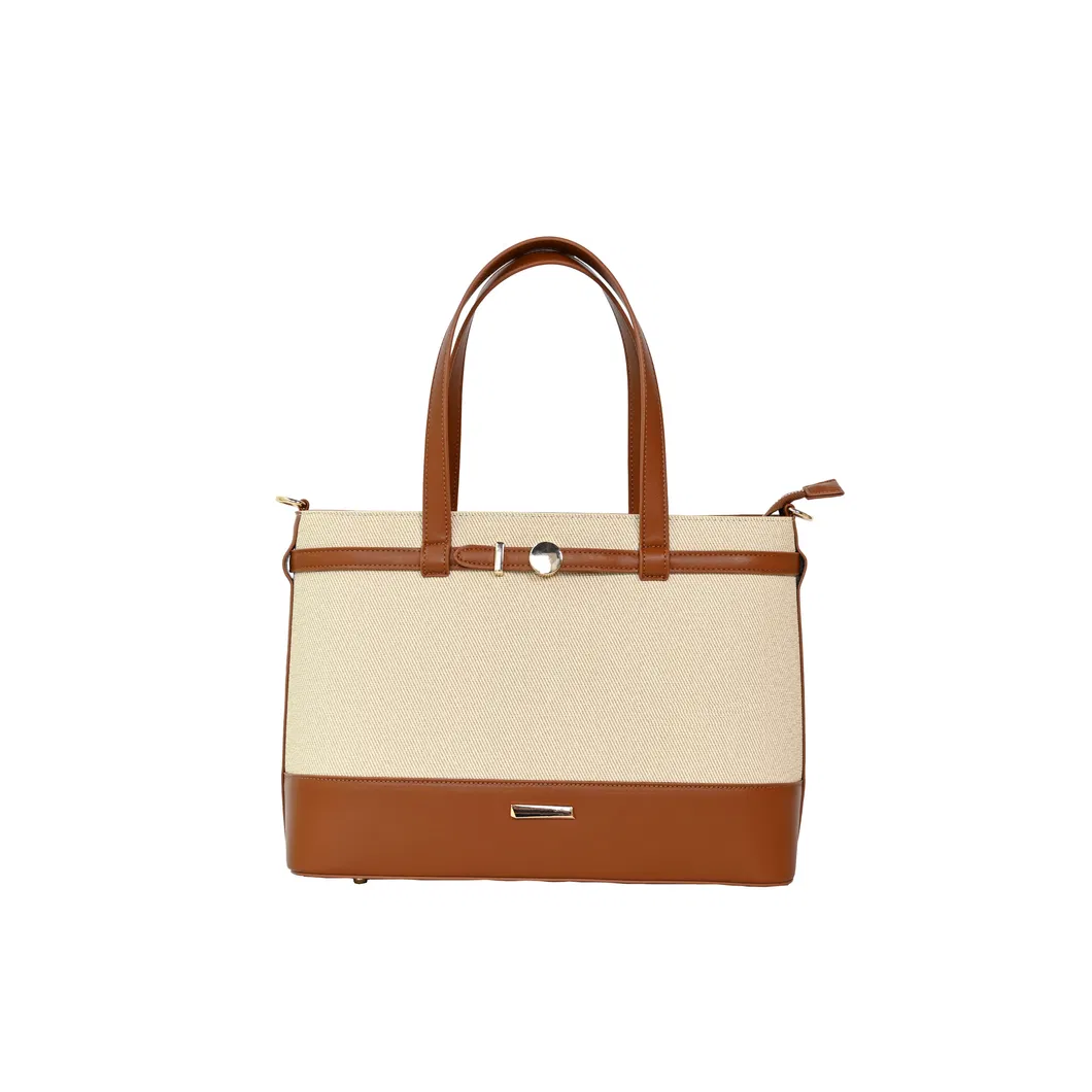 Chic Brown Leather Zip-Top Shoulder Bag: Timeless Style Meets Everyday Functionality