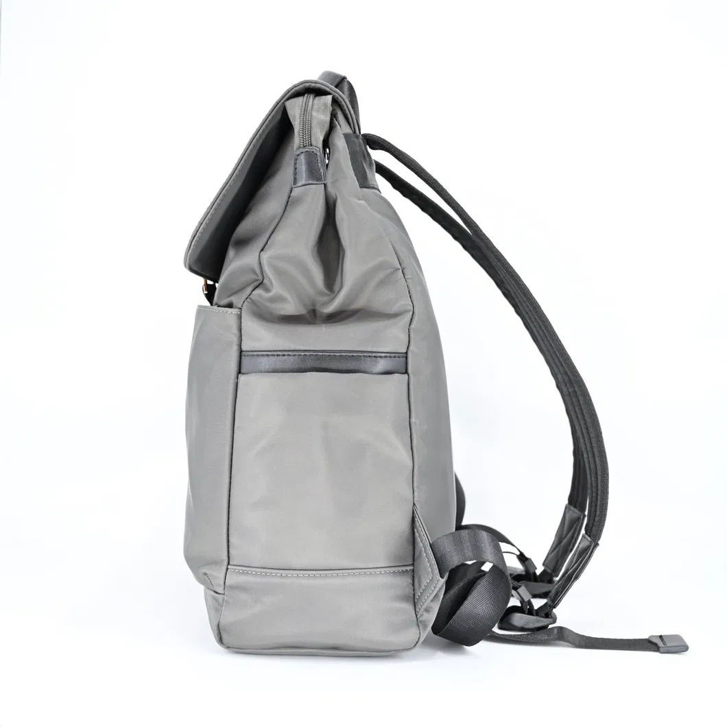 Chic Gray Laptop Backpack with Spacious Organized for Modern Lifestyles