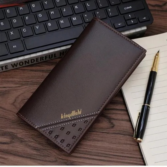 Choice of Tastetextured Black and Brown Men′s Wallet and Card Holder
