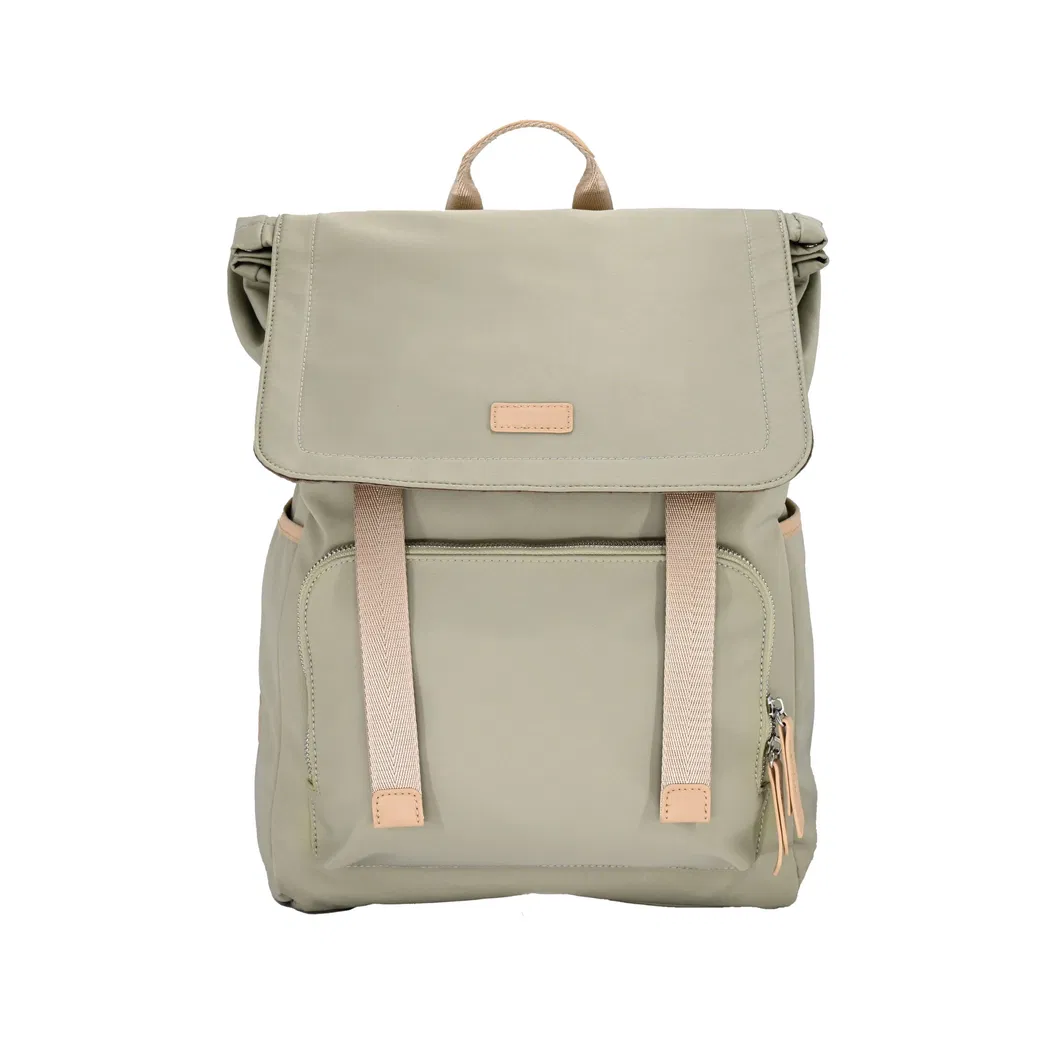 Elegant Minimalist Backpack in Light Green &ndash; Perfect for Stylish Women