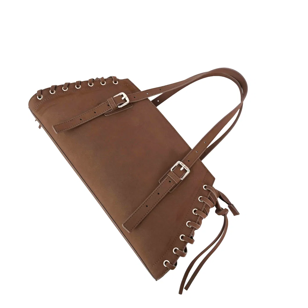 Vintage Brown Rope Design Tote Bag for Stylish Outings