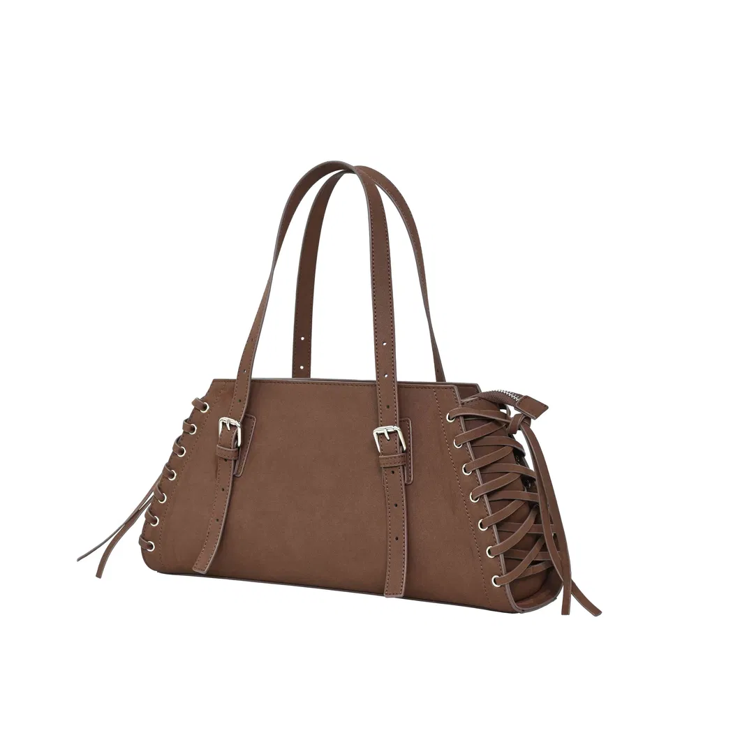Vintage Brown Rope Design Tote Bag for Stylish Outings
