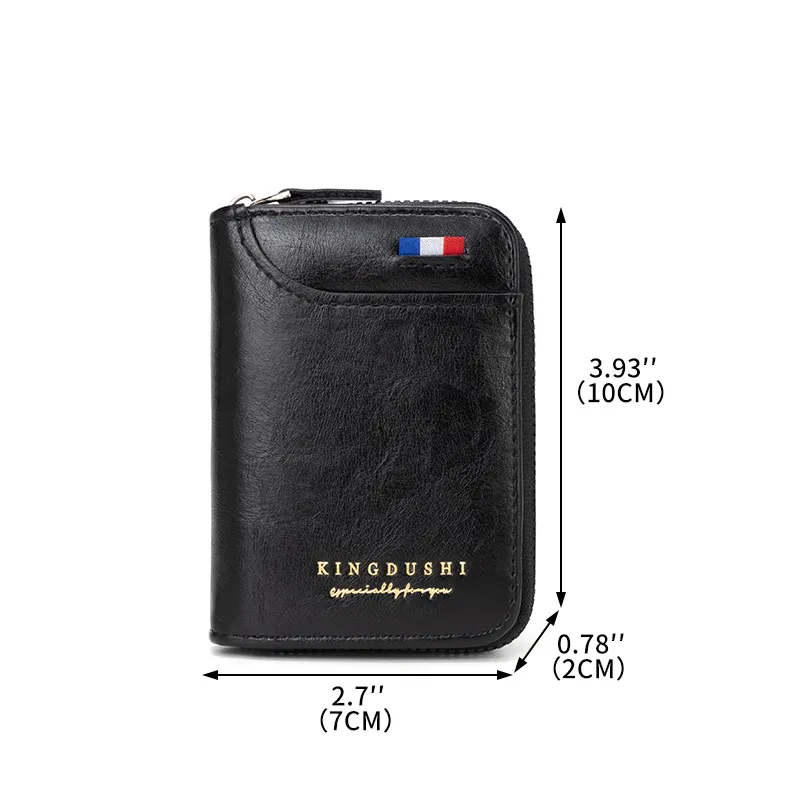 Stylish PU Leather Black and Brown Men&prime;s Wallet and Card Holder