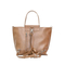 Fashionable Versatile Minimalist Brown Leather Tote Bag Shoulder Bag with Texture Style Backpack