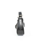 Elegant Black Leather Shoulder Bag with Metal Clasp Easily Accessible Handbag