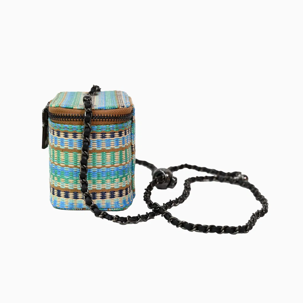 Handwoven Mini Crossbody Bag in Vibrant Rainbow Colors
