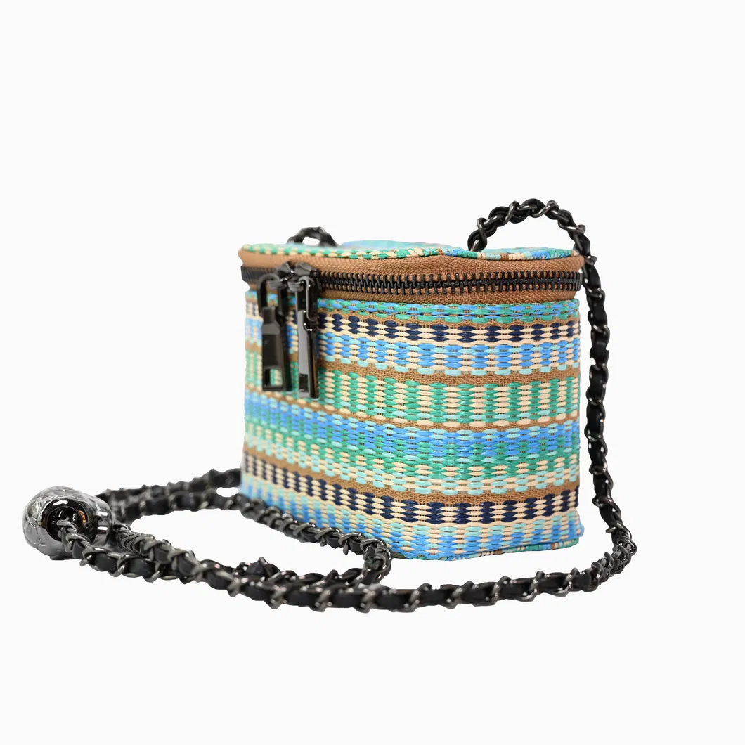 Handwoven Mini Crossbody Bag in Vibrant Rainbow Colors